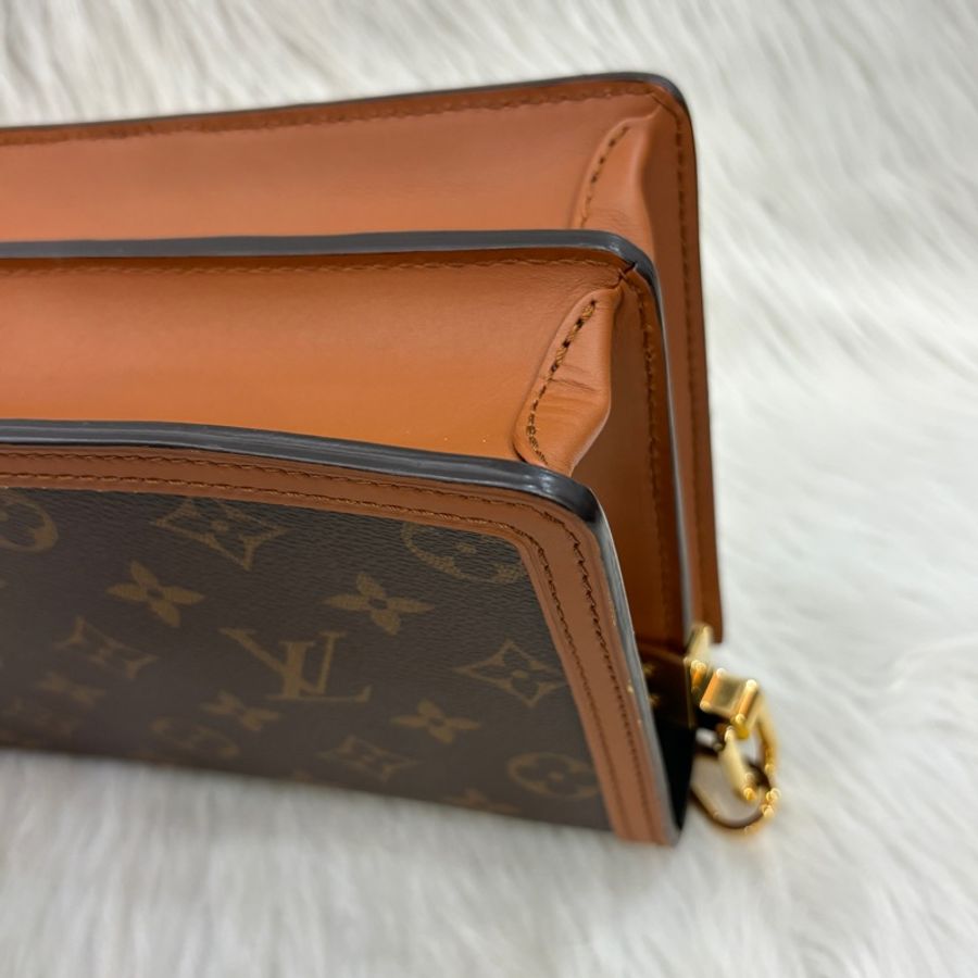 Louis Vuitton經典雙色原花迷你達芙妮斜背包Mini Dauphine-8