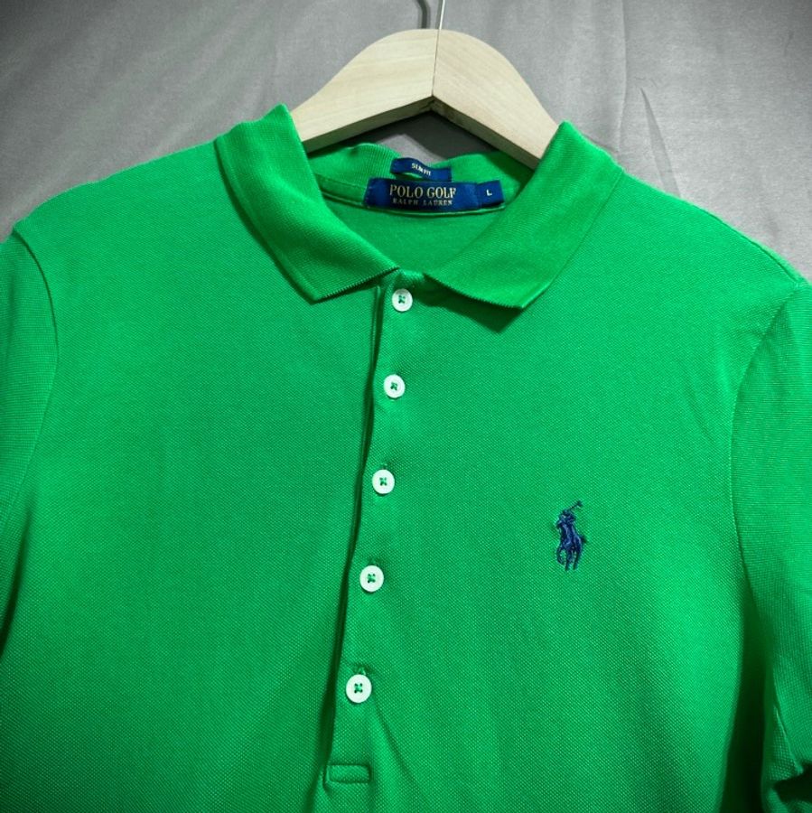 Polo golf Ralph Lauren slim fit 高爾夫球衫 森綠修身剪裁polo衫 女 L-1