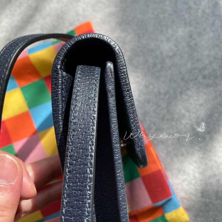 《Gucci》彩色系列綠色經典帆布老花手機包-3