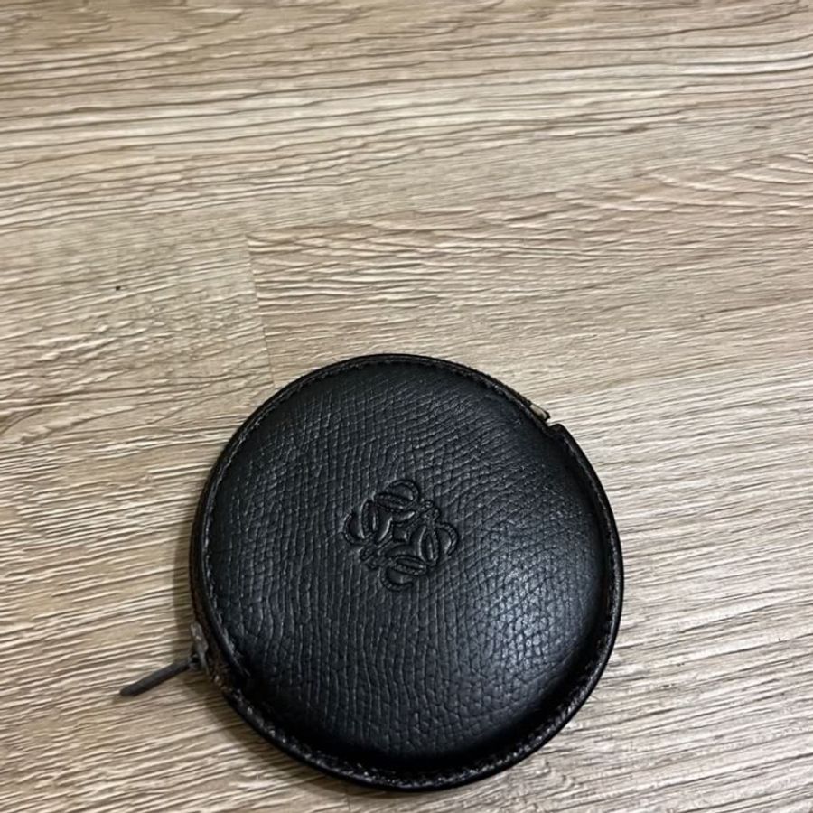 瑞奇二手精品Loewe 小零錢包 黑色美品 內裏有使用痕跡-4