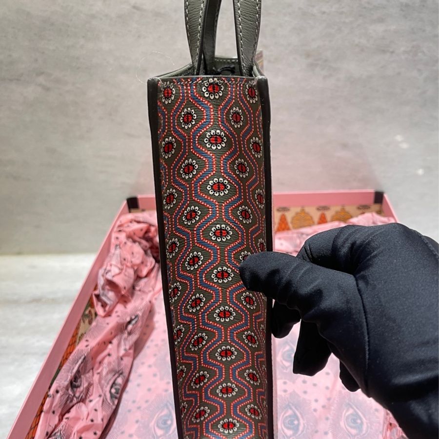 義大利佛羅倫斯 GUCCI Garden 限定 全皮tote bag附背帶 美美的粉色盒子和保護袋❤️-6