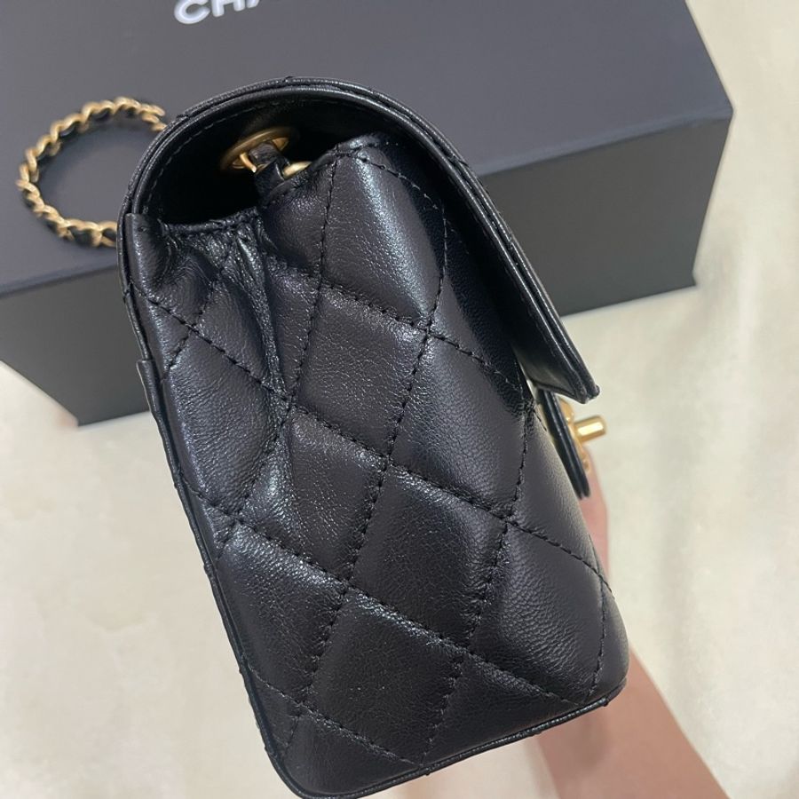 歡迎議價Chanel 22K 山羊皮 方胖-4