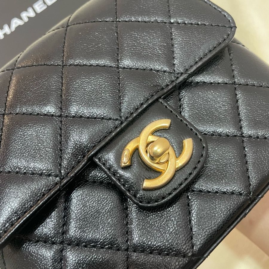 歡迎議價Chanel 22K 山羊皮 方胖-22