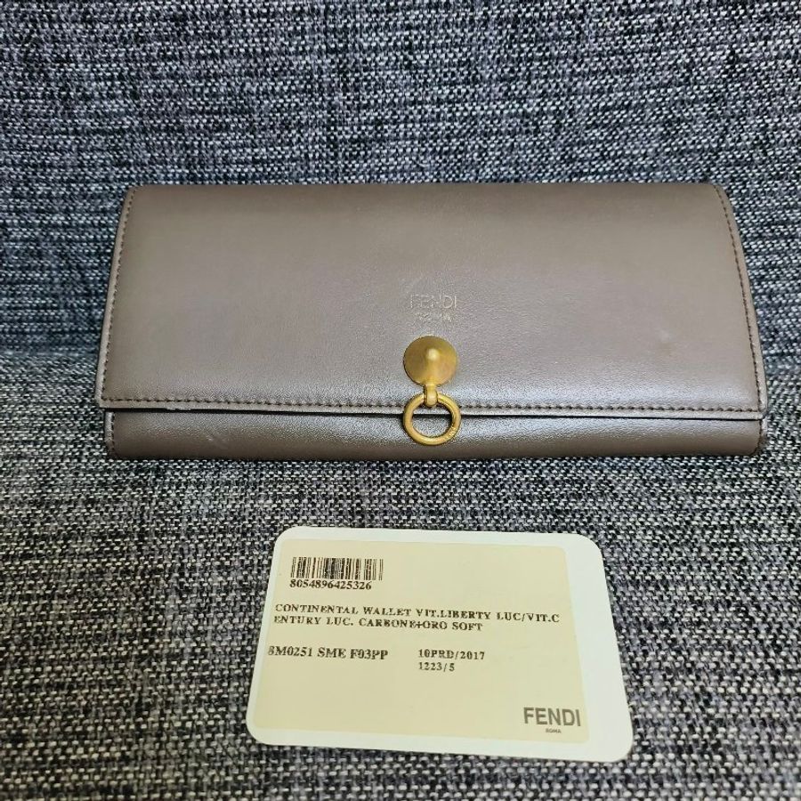 過年出清* FENDI By The Way
錐形鉚釘圓環 #小牛皮 釦式#長夾-0