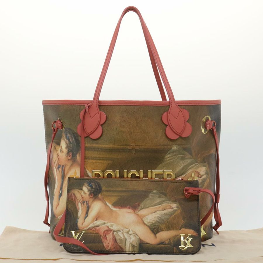 【日本直送】路易威登 Masters Collection Neverfull 中號手提包 BOUCHER 粉紅色 M43357 LV 67499A-11
