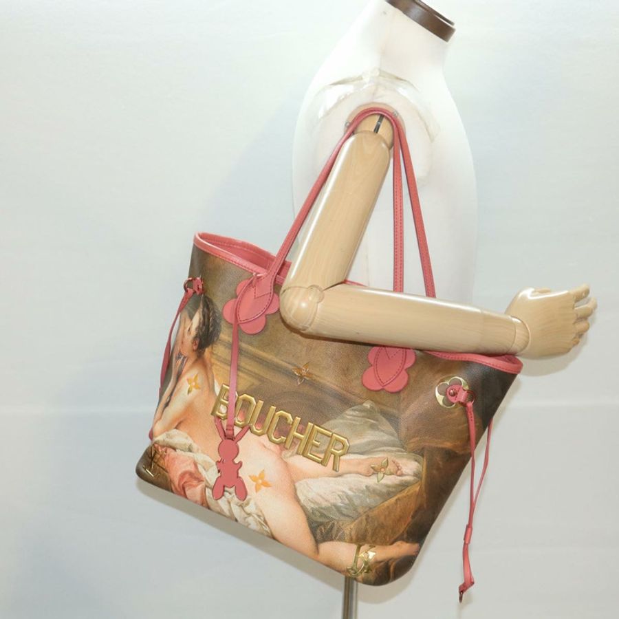 【日本直送】路易威登 Masters Collection Neverfull 中號手提包 BOUCHER 粉紅色 M43357 LV 67499A-31