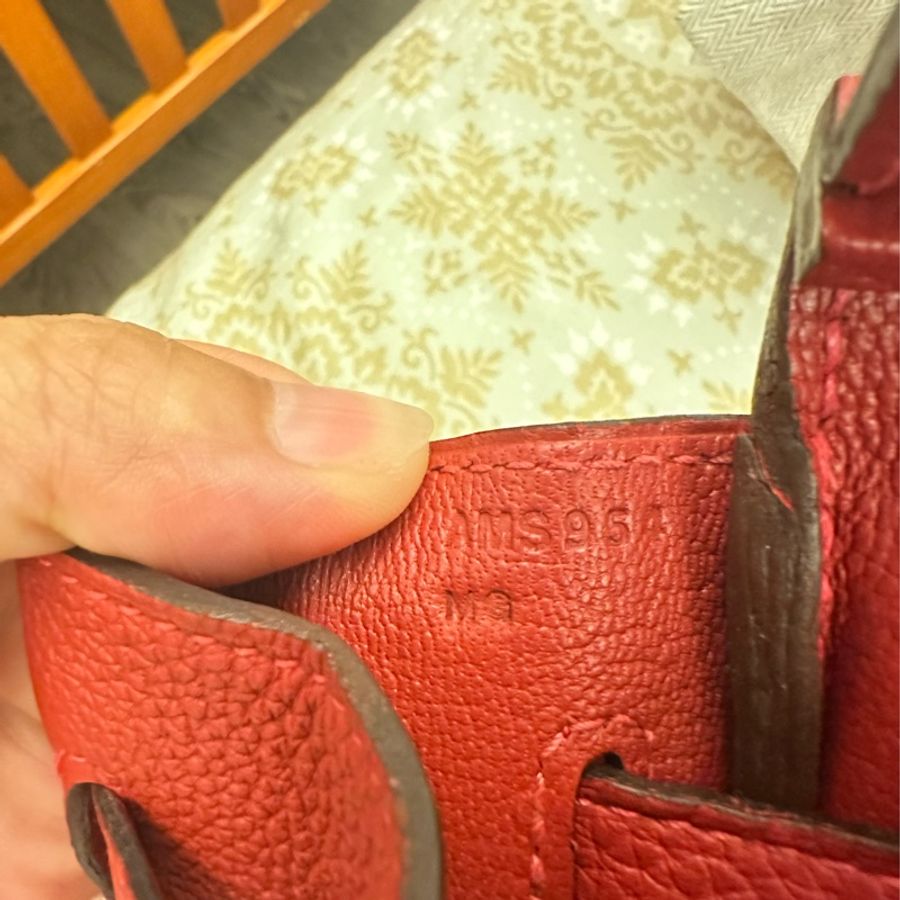 Hermès Birkin 30國旗紅❤️A刻Togo皮-20
