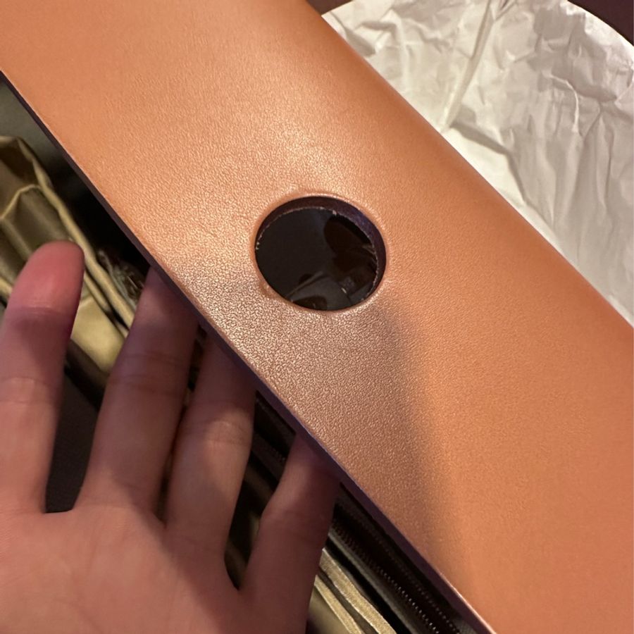 二手真品 Hermes 愛馬仕 Herbag 31 金棕金 冰川白-19