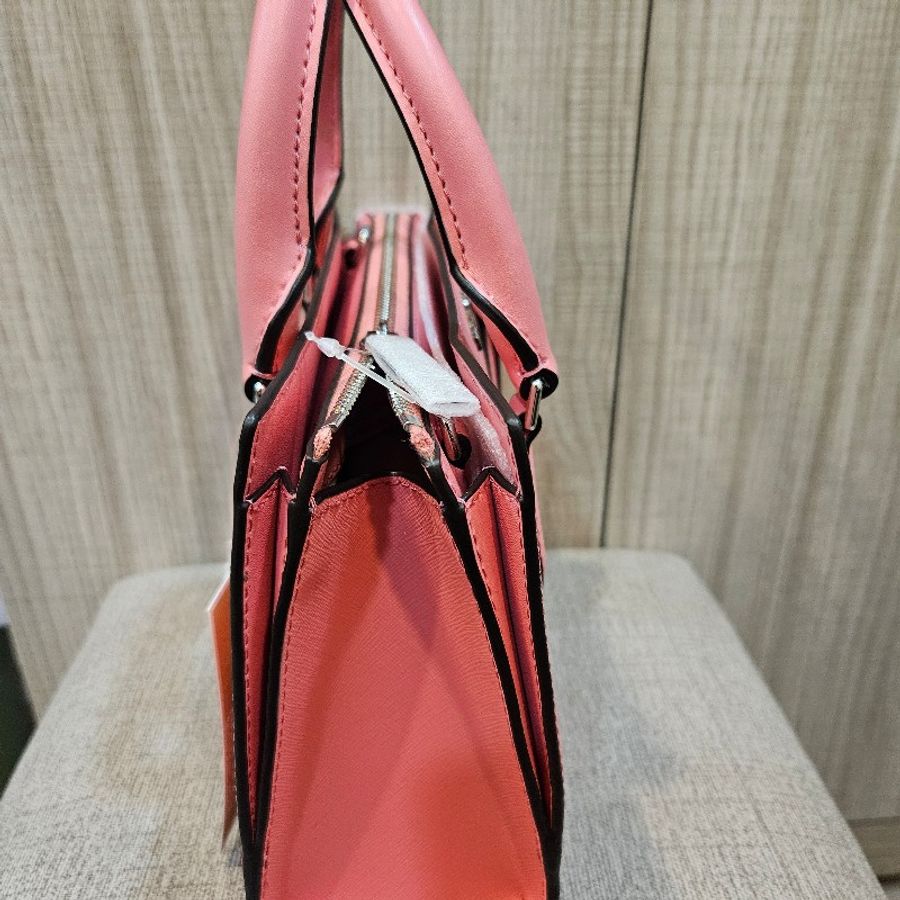 MICHAEL KORS SHEILA防刮三層手提/斜背兩用包-玫瑰粉-14