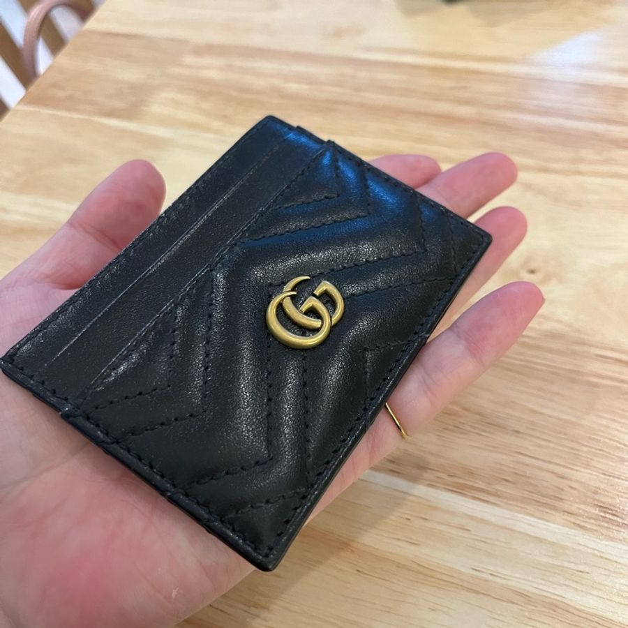 Gucci Marmont 卡夾 黑-4