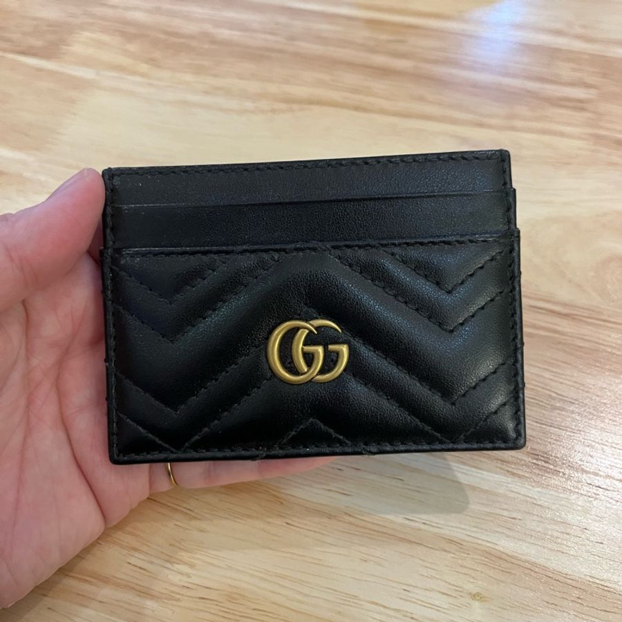 Gucci Marmont 卡夾 黑-5