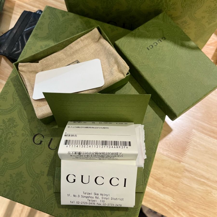 Gucci Marmont 卡夾 黑-6