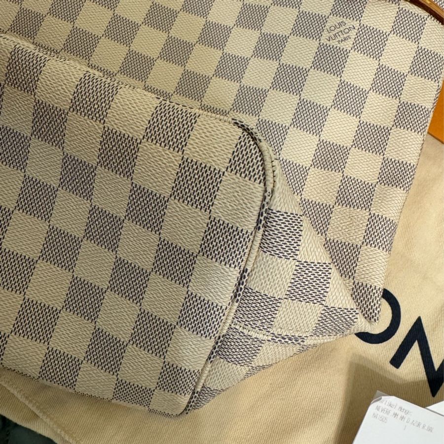 Louis Vuitton neverfull白棋盤格中號mm-2