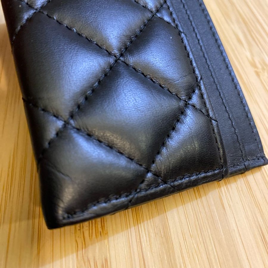 珍藏 限量 ❤️ Chanel 2.55系列 鐵塔款 徽章款 仿舊裂紋皮革 reissue 卡夾 名片夾 鈔票夾 附 保卡 盒 雷標-5
