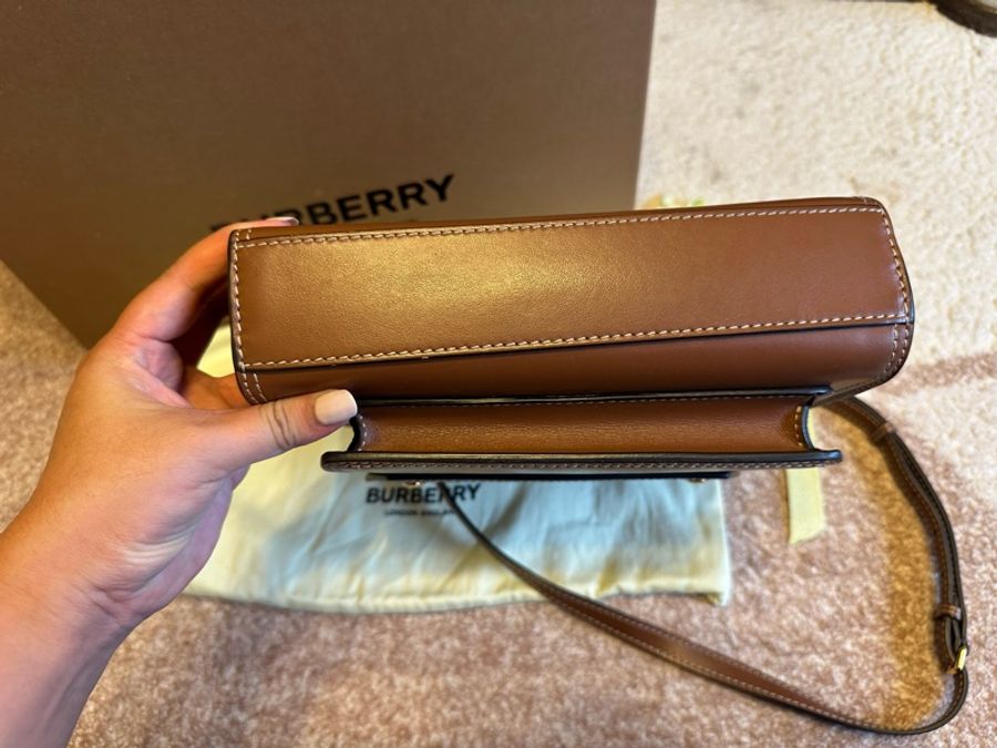 Burberry 真皮手提肩背包(裸包)-8