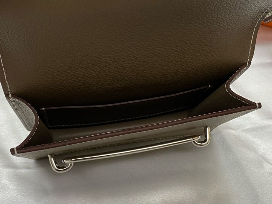 Hermès Roulis Slim大象灰銀扣-7