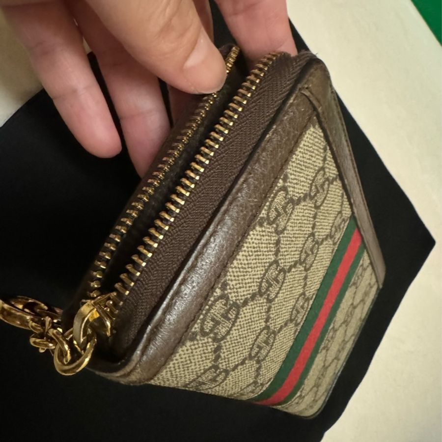 Gucci Ophidia GG Supreme 帆布全拉式拉鍊長夾-9