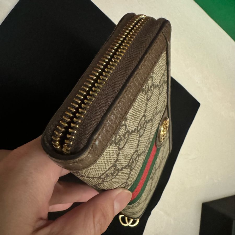 Gucci Ophidia GG Supreme 帆布全拉式拉鍊長夾-15