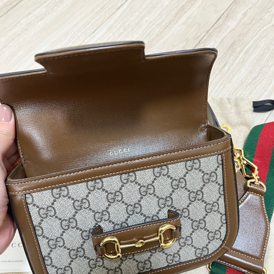 Gucci 1955 mini迷你馬鞍包-20