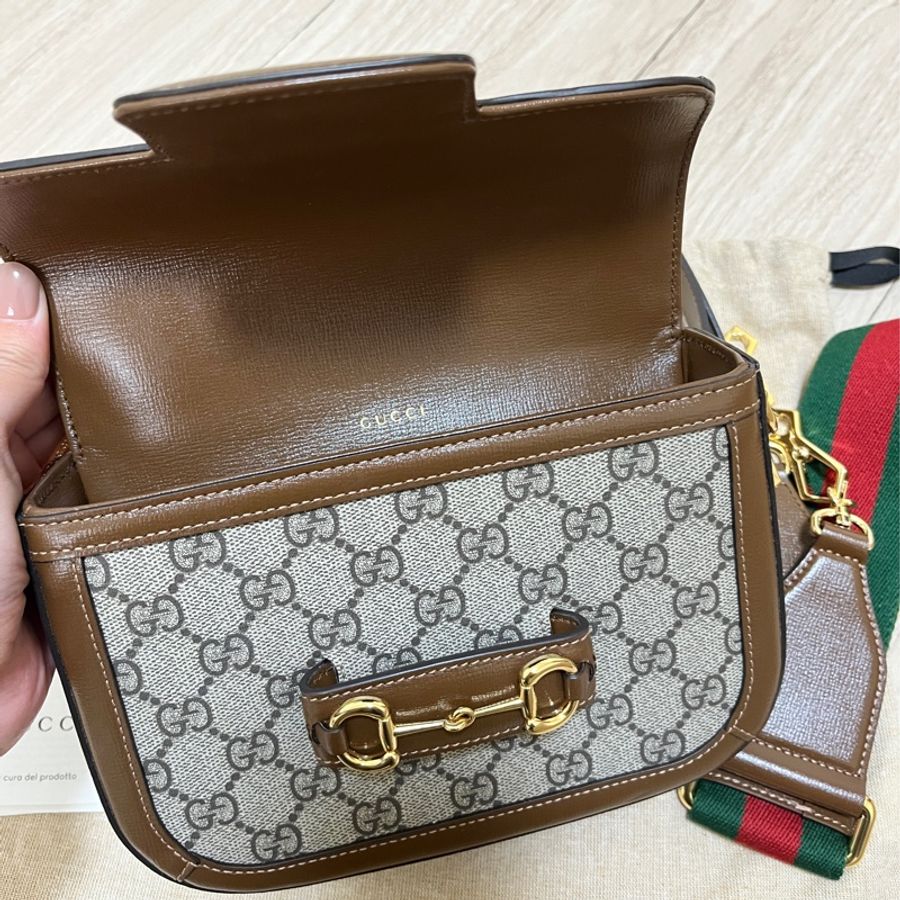 Gucci 1955 mini迷你馬鞍包-5