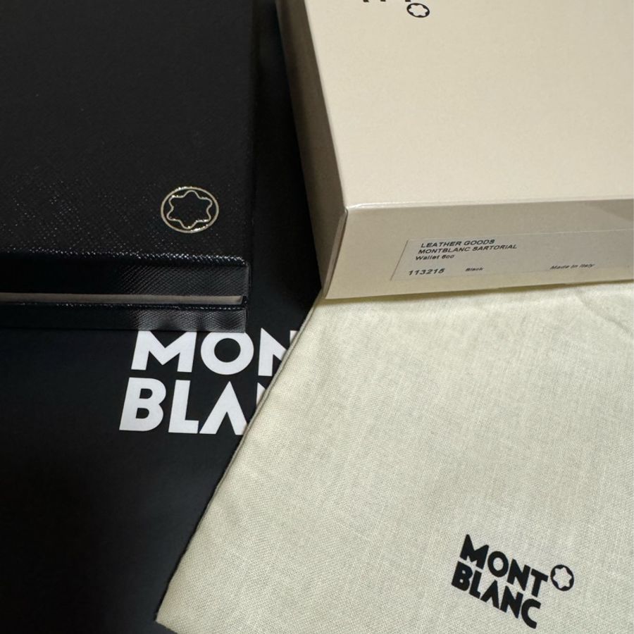 防刮!!!萬寶龍Montblanc匠心系列 6 卡式皮夾 短夾-8