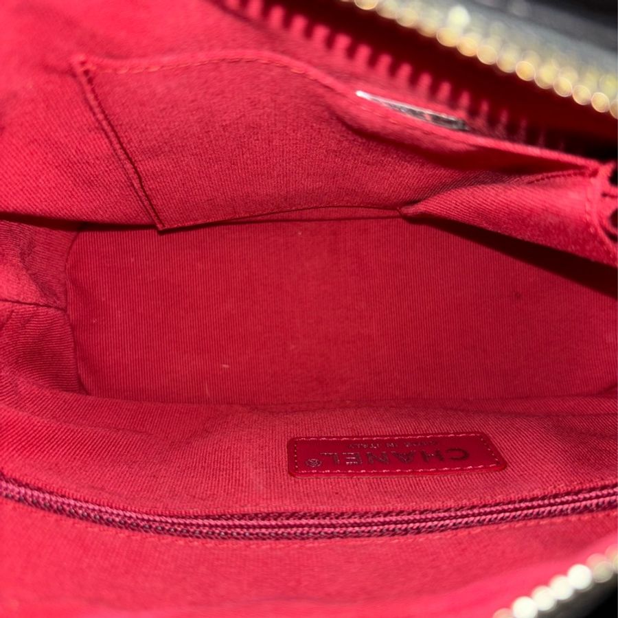 CHANEL A91810 gabrielle HOBO 20公分 黑色 斜背包 流浪包 雙肩包-10