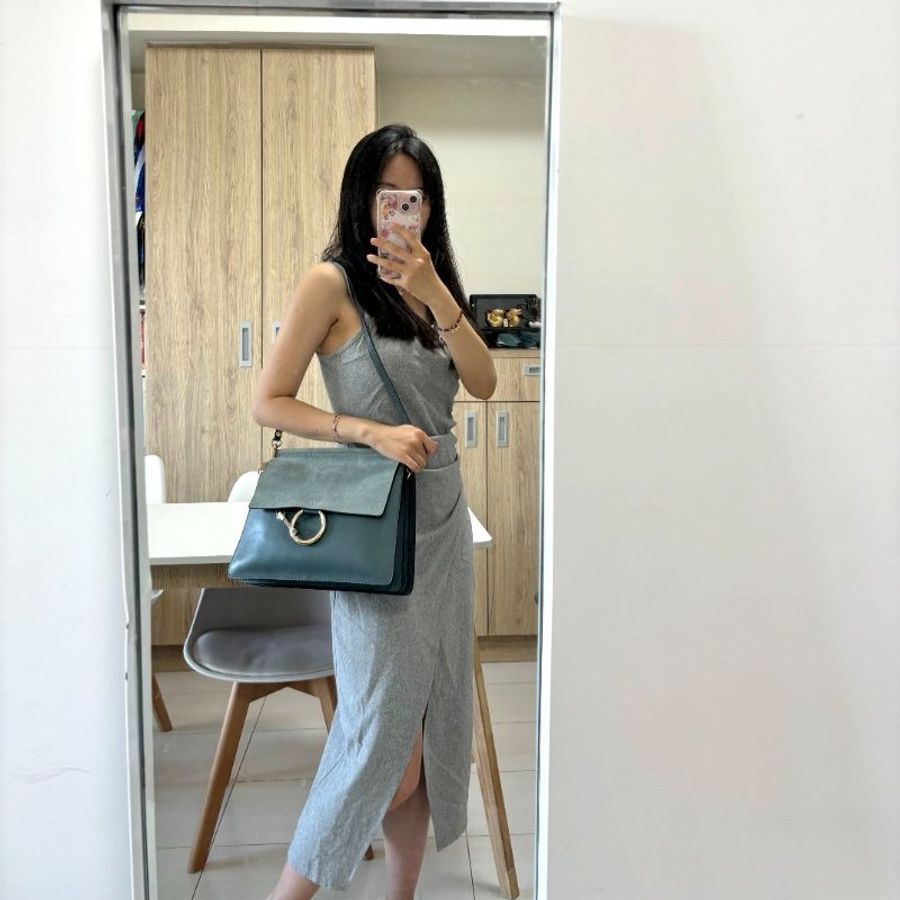 chloe 經典Faye系列小牛皮肩背包,單肩包,風琴包,隨身包,OL包,二手真品,正品,現貨【已售出】-16