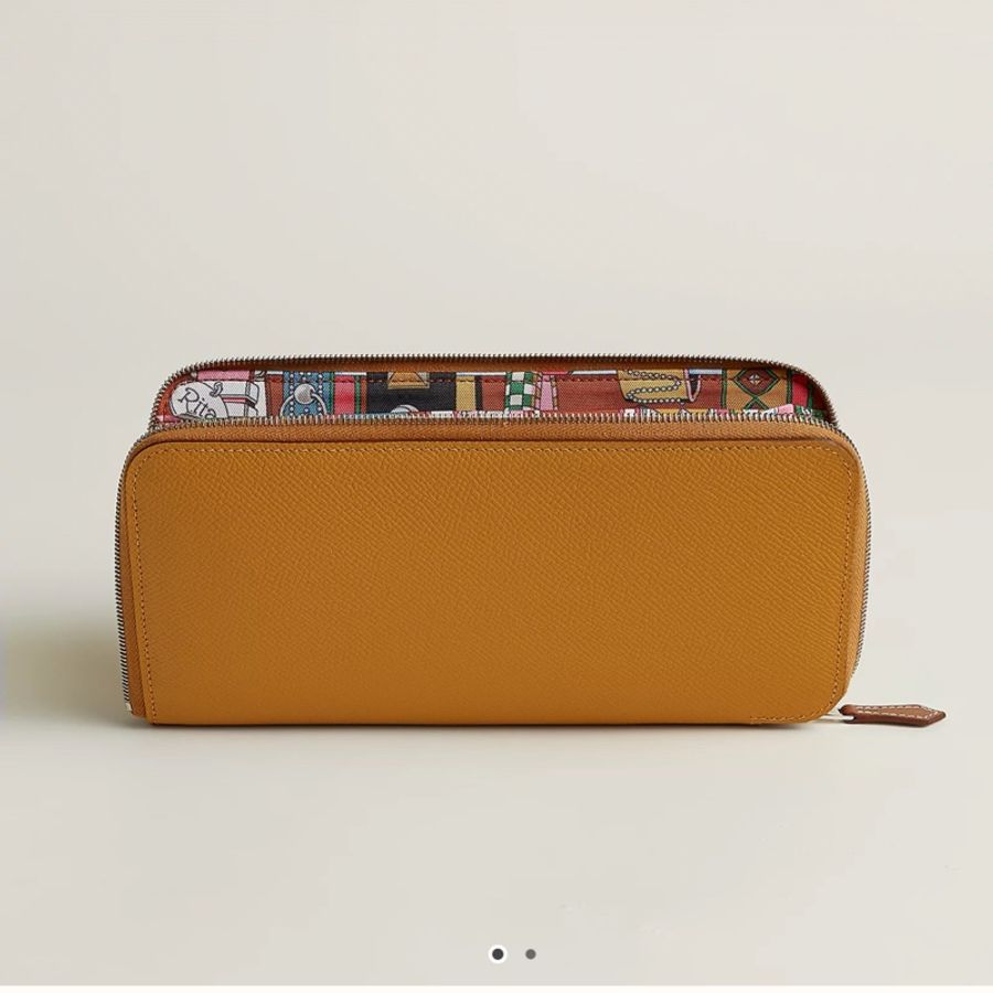 發財錢包! Hermes 長夾皮夾 silk’in wallet silkin wallet silk in wallet 絲巾長夾-6
