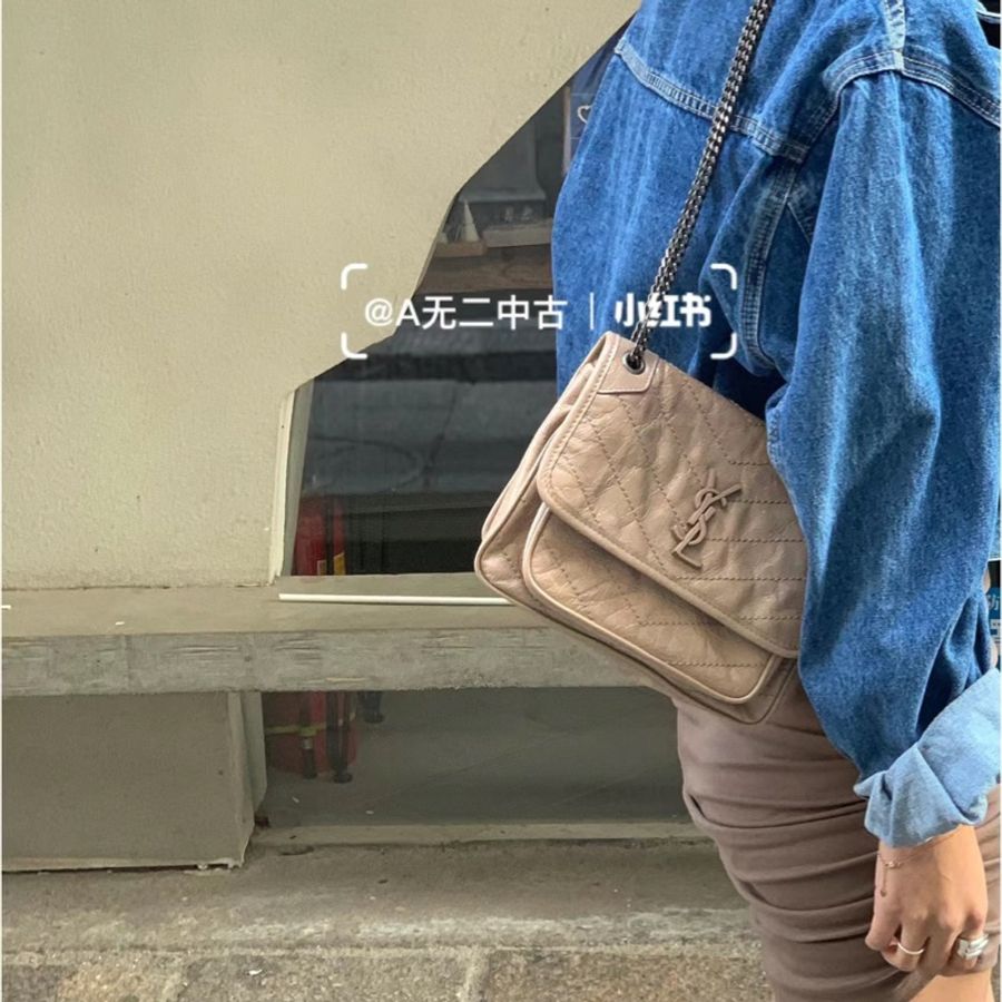 📍Ysl Niki Baby奶茶色-1