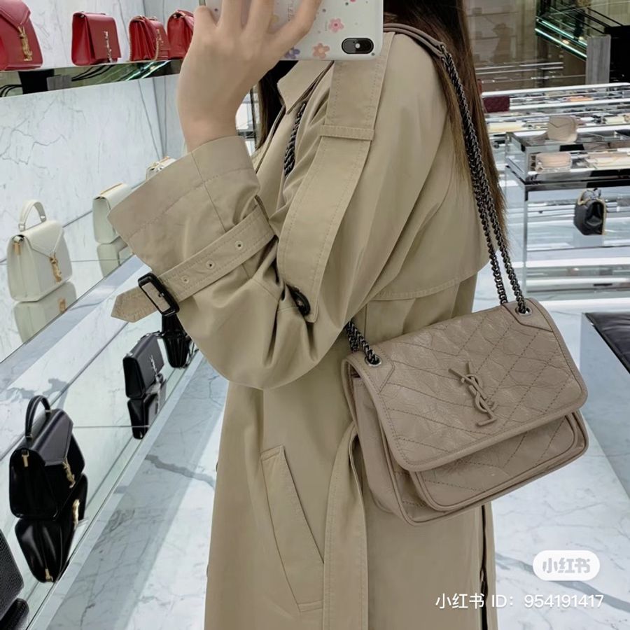 📍Ysl Niki Baby奶茶色-2