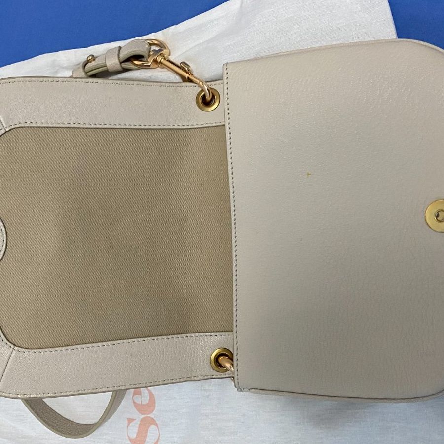 See by Chloe Hana Saddle Bag Cement( Beige)-1