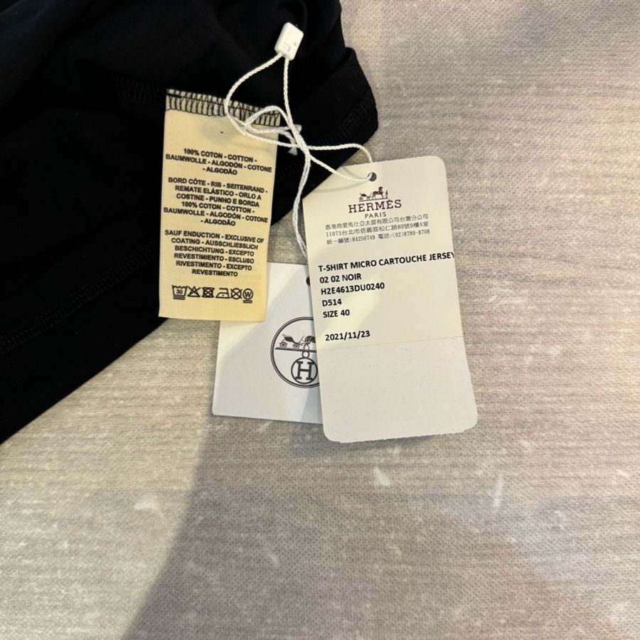 HERMÈS 愛馬仕全新 黑色T恤-2