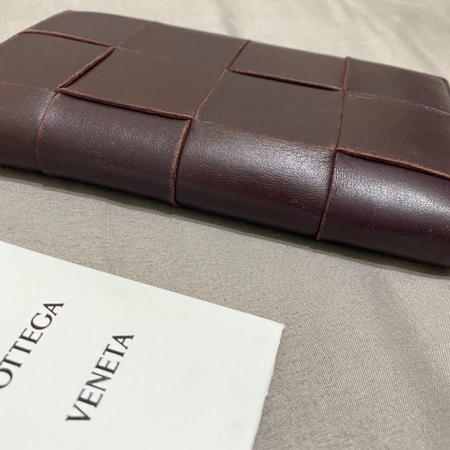 Bottega Veneta Intrecciato 中性皮革長錢包-5