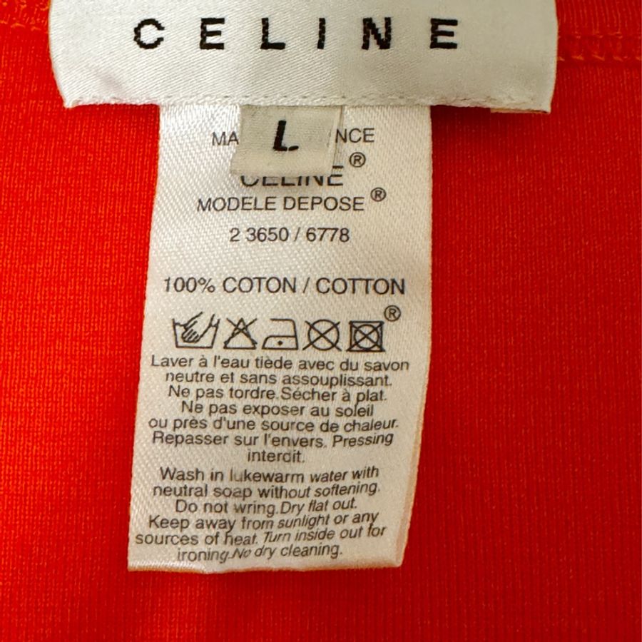 🍒CELINE全棉圓短袖T恤 size:L / 2F240511-1-7