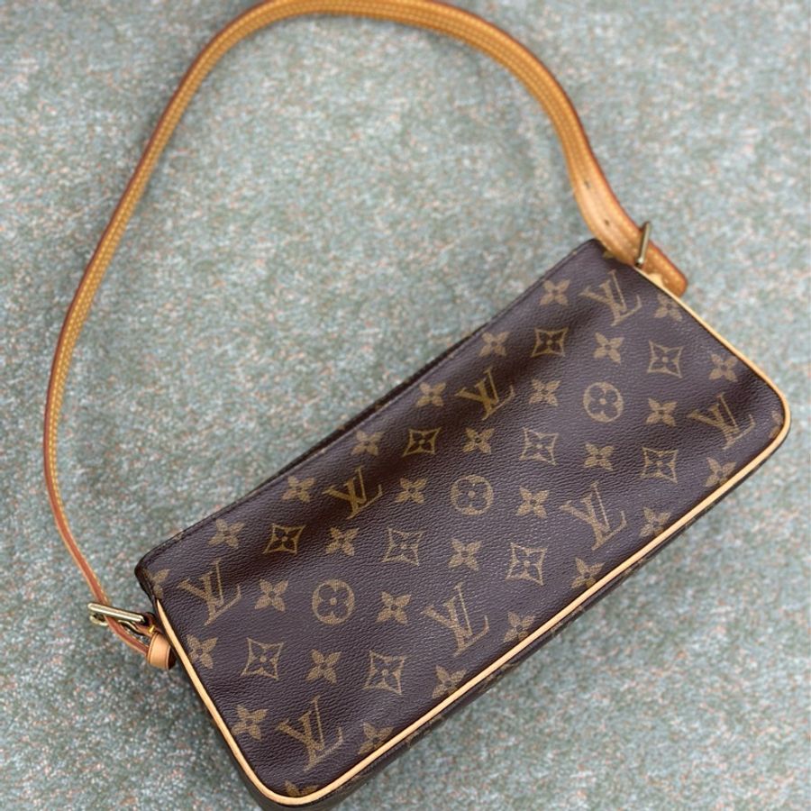 🔥爆款釋出🔥 #lv 老花 #駱駝包 小號 #手提包 #斜背包 絕版 #vintage 款-10