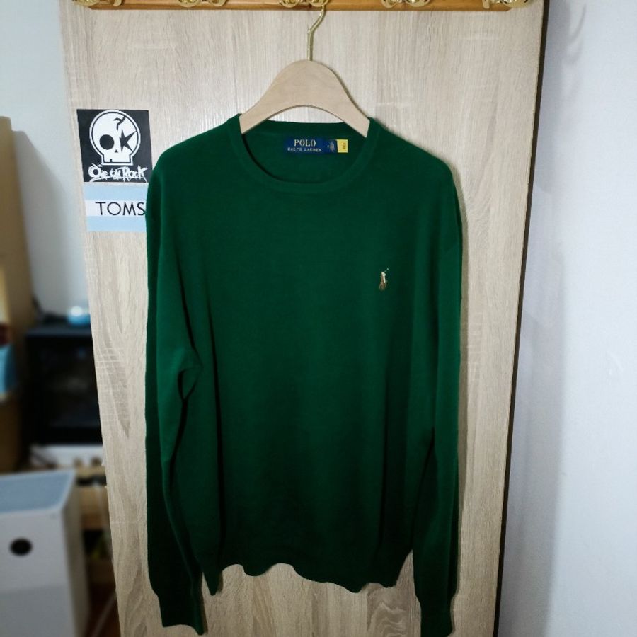 Polo Ralph Lauren RL 小馬 草綠 針織衫 毛衣 M-0
