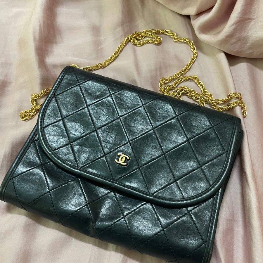 Chanel vintage mini coco woc 老香鏈條包-0