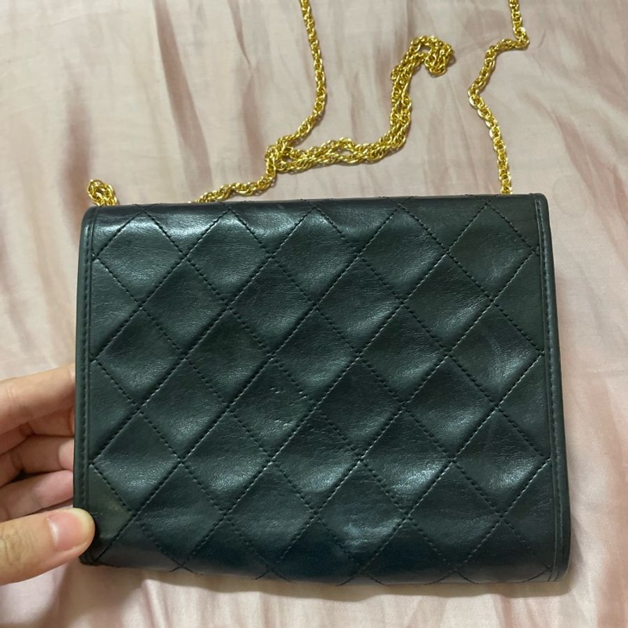 Chanel vintage mini coco woc 老香鏈條包-8