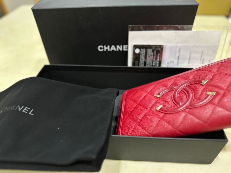 Chanel 機場系列拉鍊長夾-2