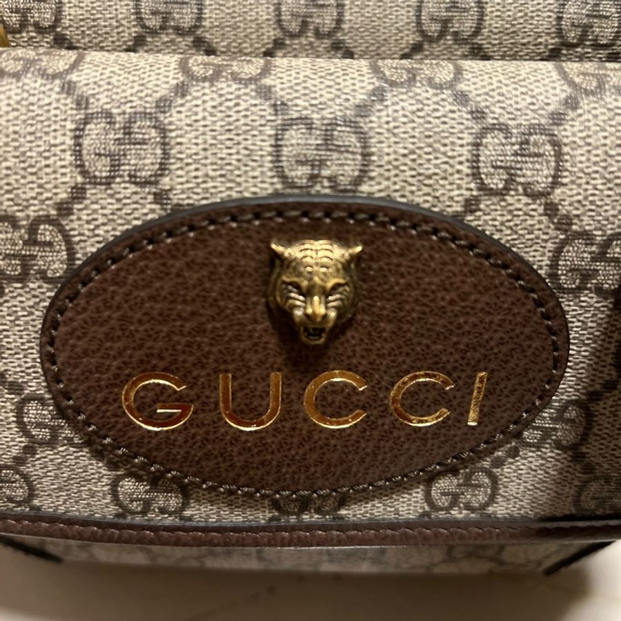 Gucci雙層虎頭郵差包(胸包)-13