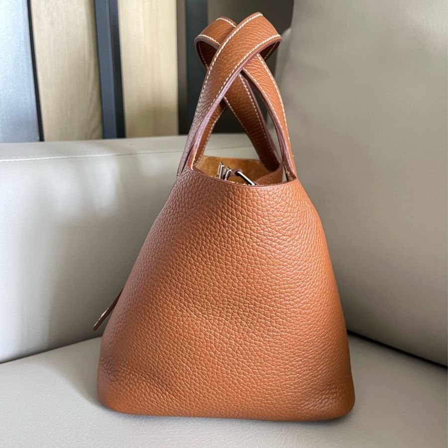 Hermes Picotin 金棕銀釦18-4