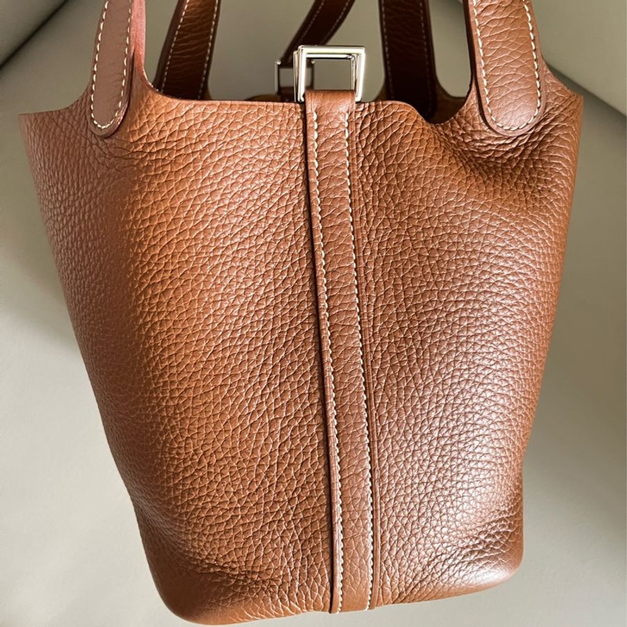 Hermes Picotin 金棕銀釦18-7
