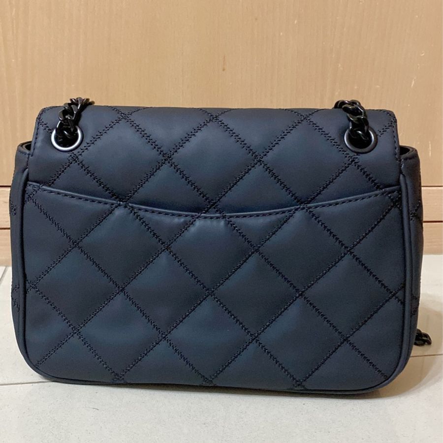 TORY BURCH/TB 霧黑 消光黑 啞光黑 磨沙黑鏈條包 WILLA-2