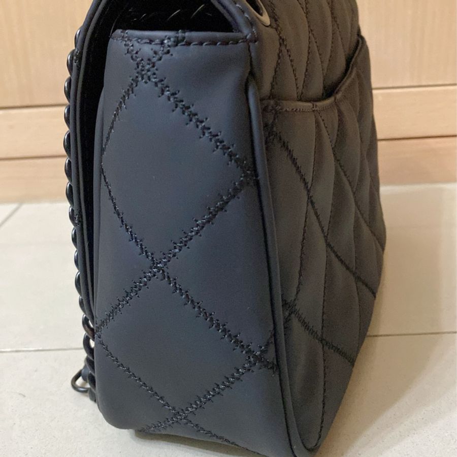 TORY BURCH/TB 霧黑 消光黑 啞光黑 磨沙黑鏈條包 WILLA-3