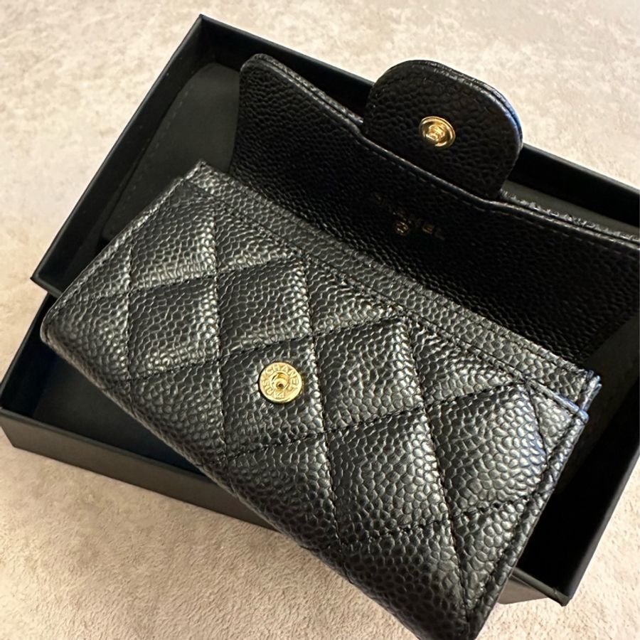 Chanel 經典荔枝牛卡包-2