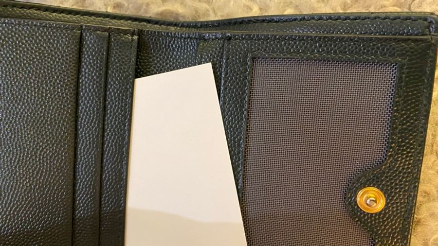 限時特價❤️YSL 金 不錯 墨綠 墨黑綠 短夾 零錢包 卡夾 SAINT LAURENT-12
