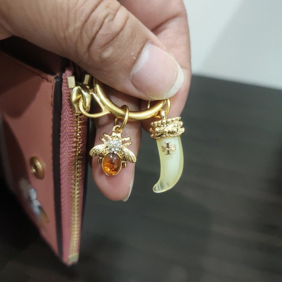 Tory Burch 專櫃款造型仙人掌印花短夾-13