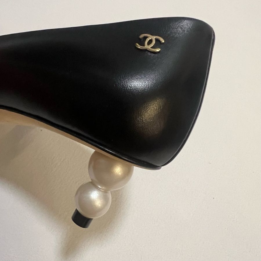 全新 Chanel 珍珠 高跟鞋-11