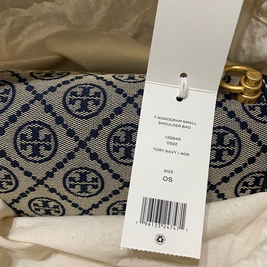 全新Tory Burch T MONOGRAM 老花緹花風琴包-6