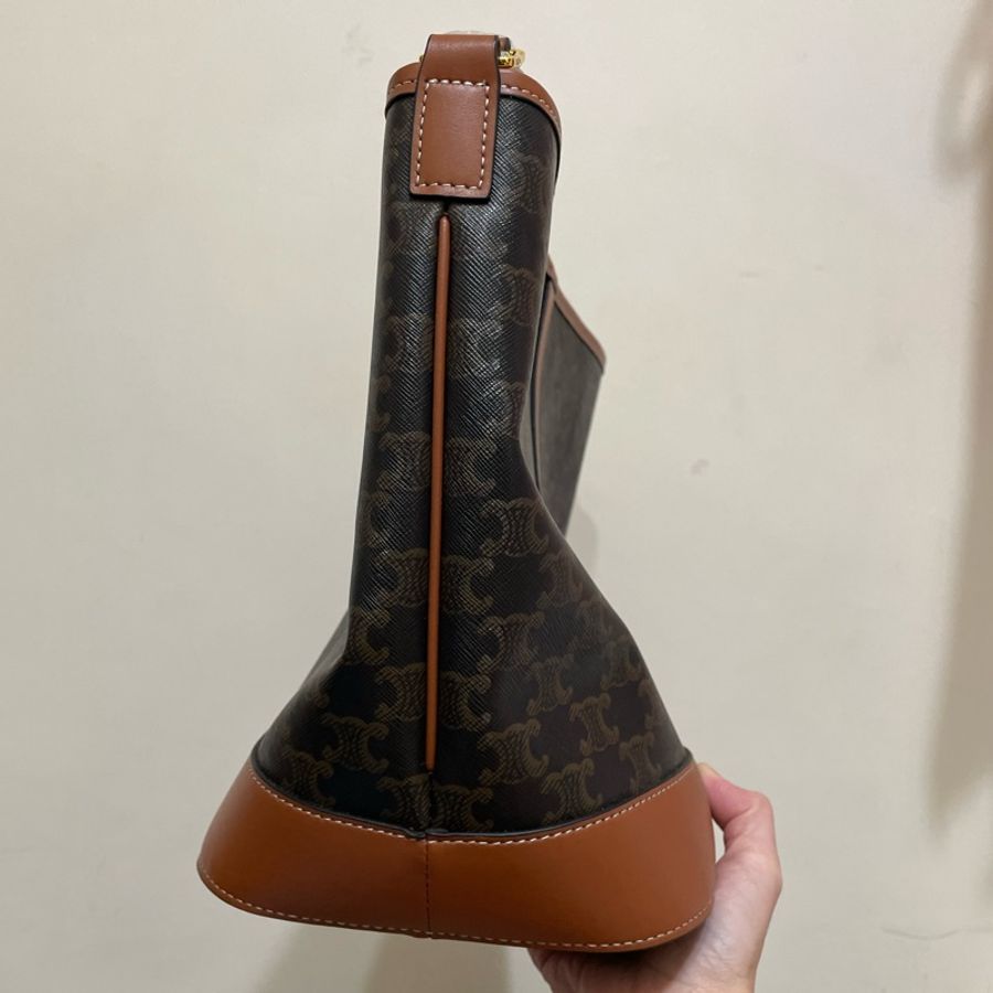 CELINE TRIOMPHE老花包/Bucket水桶包/中號-6